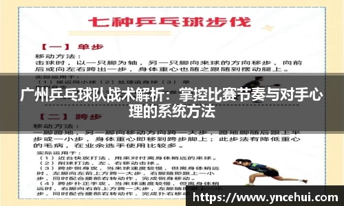 广州乒乓球队战术解析：掌控比赛节奏与对手心理的系统方法