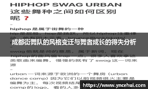 成都街舞队的风格变迁与舞者成长的得失分析