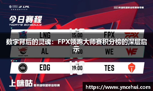 数字背后的灵魂：FPX领跑大师赛积分榜的深层启示