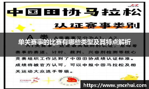 单关赛事的比赛有哪些类型及其特点解析
